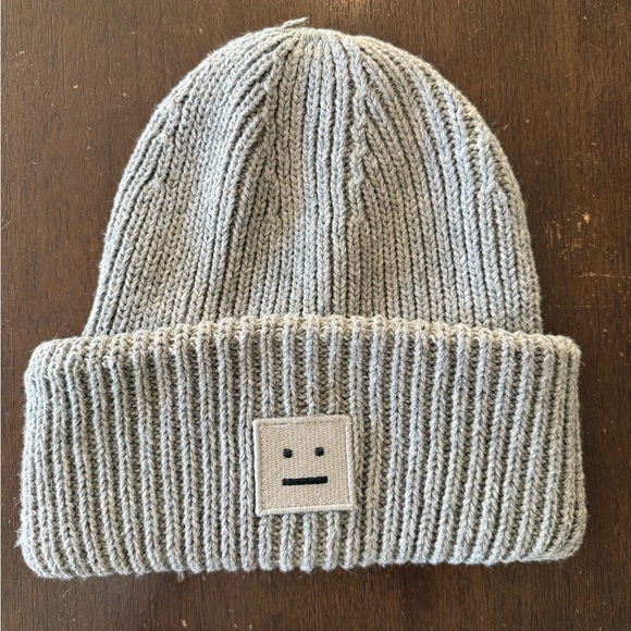 Gray Acne Studios Beanie - Picture 1 of 4